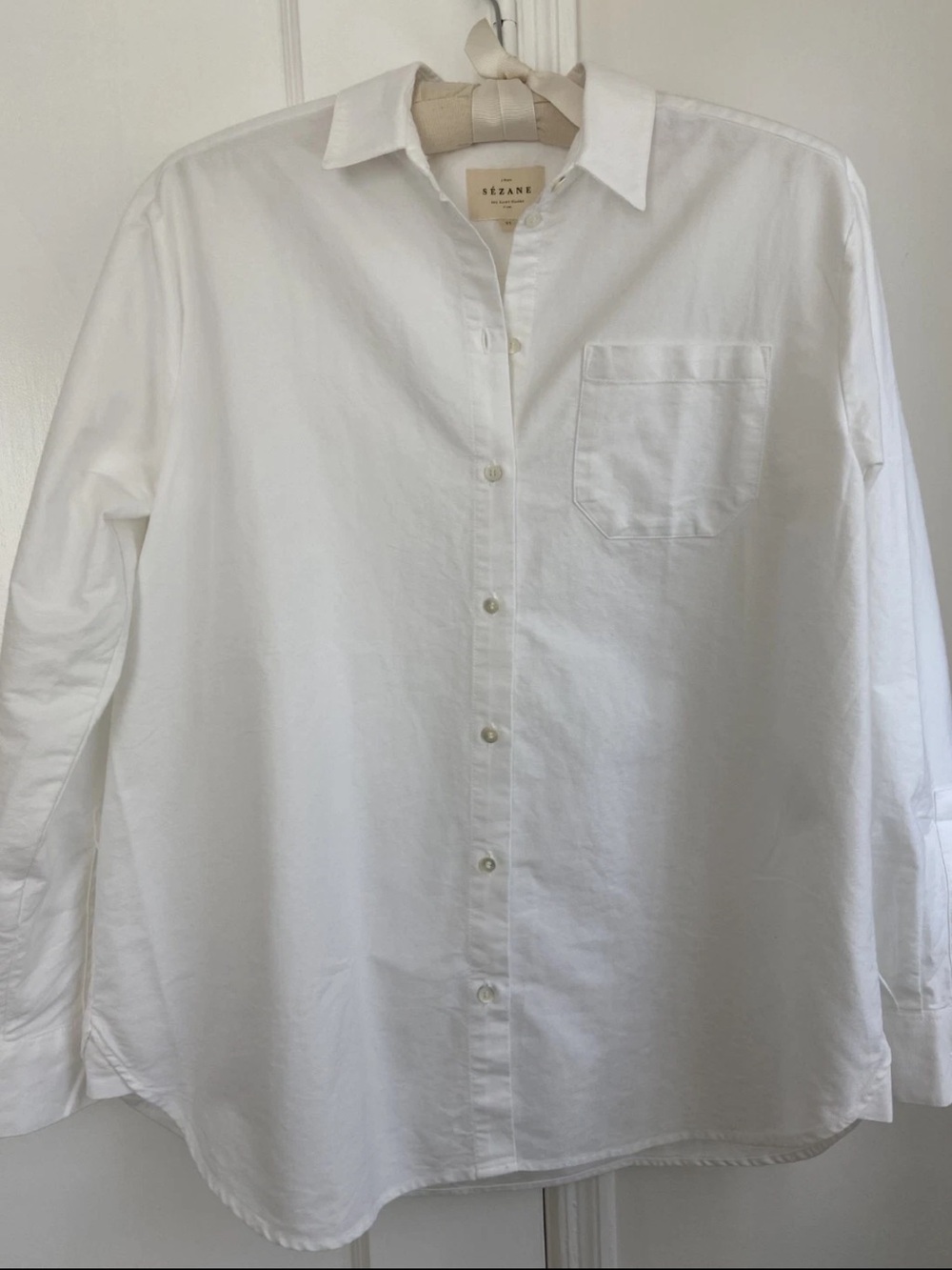Sezane Max Shirt White Size 0/32 NWOT
